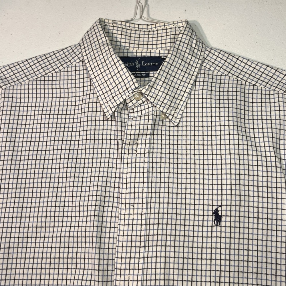 Polo Ralph Lauren Men's Button Down Up Dress Shirt Classic Fit Size Xl